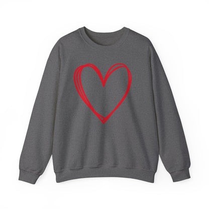 Hand-drawn Heart  Unisex Heavy Blend™ Crewneck Sweatshirt