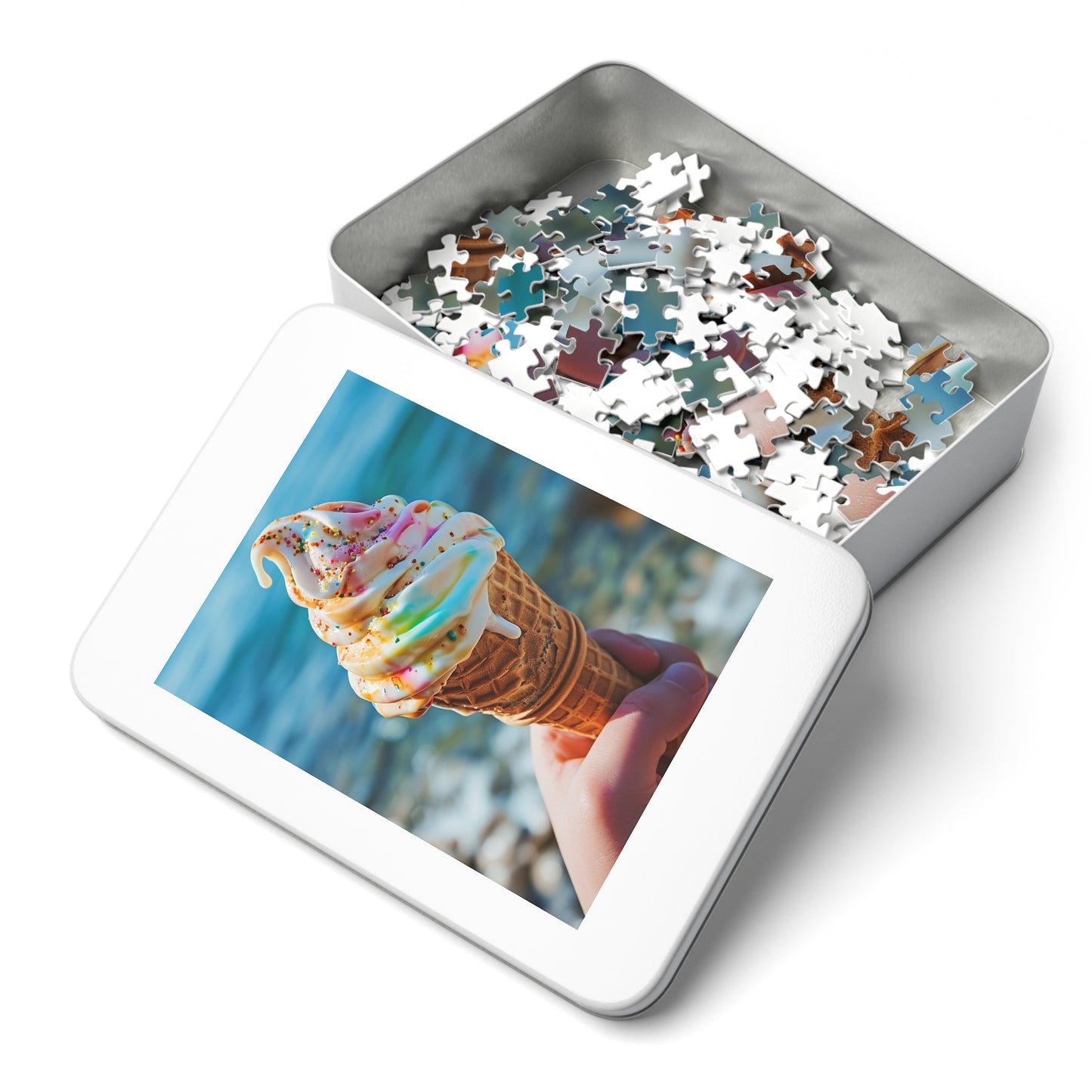 Summer Ice Cream Cone Jigsaw Puzzle (30, 110, 252, 500,1000-Piece)