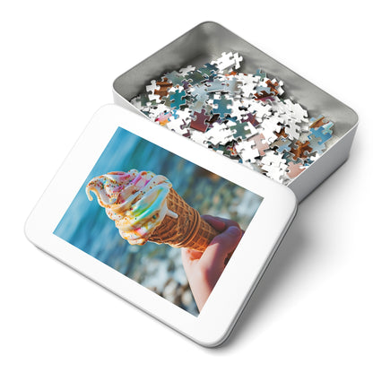 Summer Ice Cream Cone Jigsaw Puzzle (30, 110, 252, 500,1000-Piece)