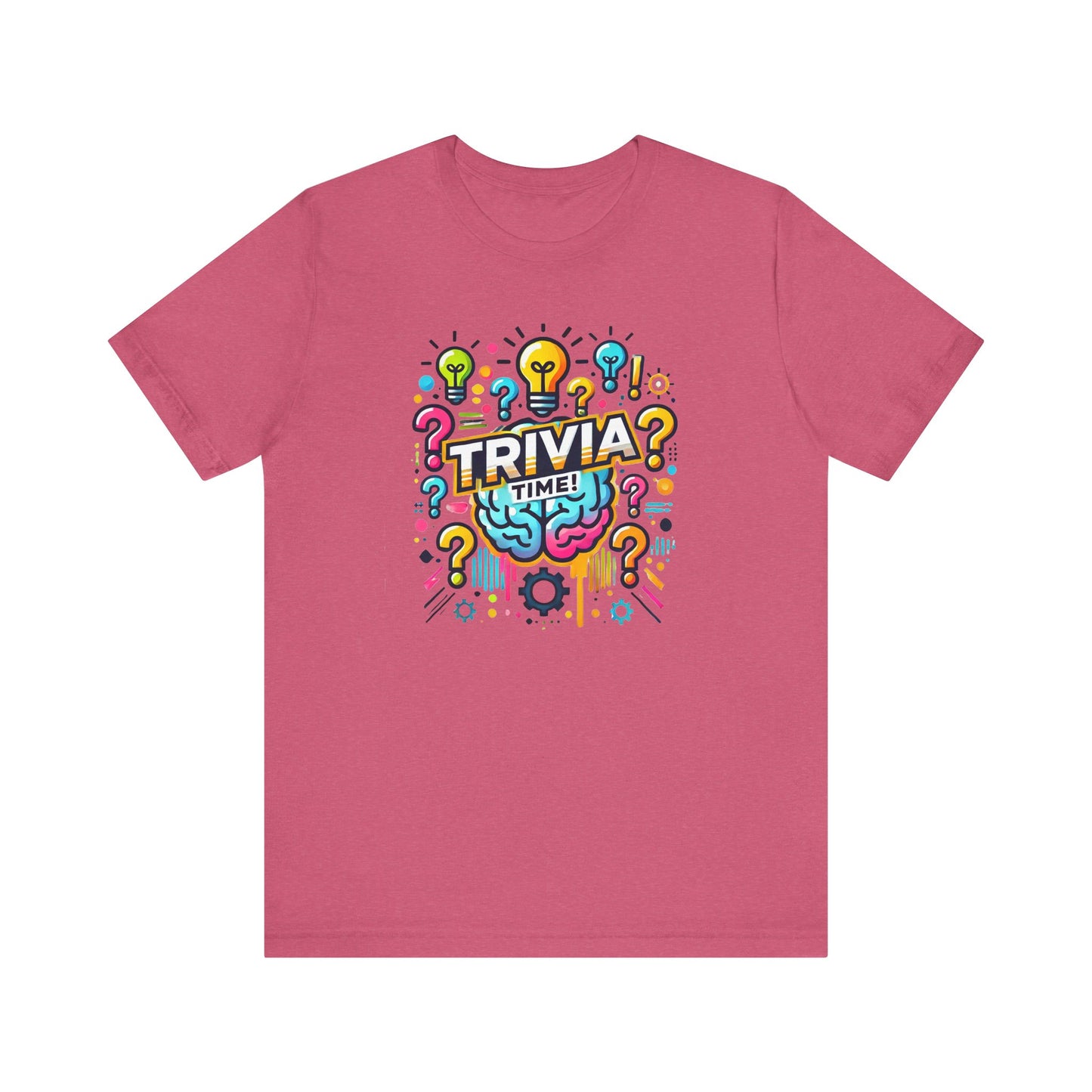 Trivia Time Unisex Short Sleeve Tee - Fun & Colorful Quiz Shirt