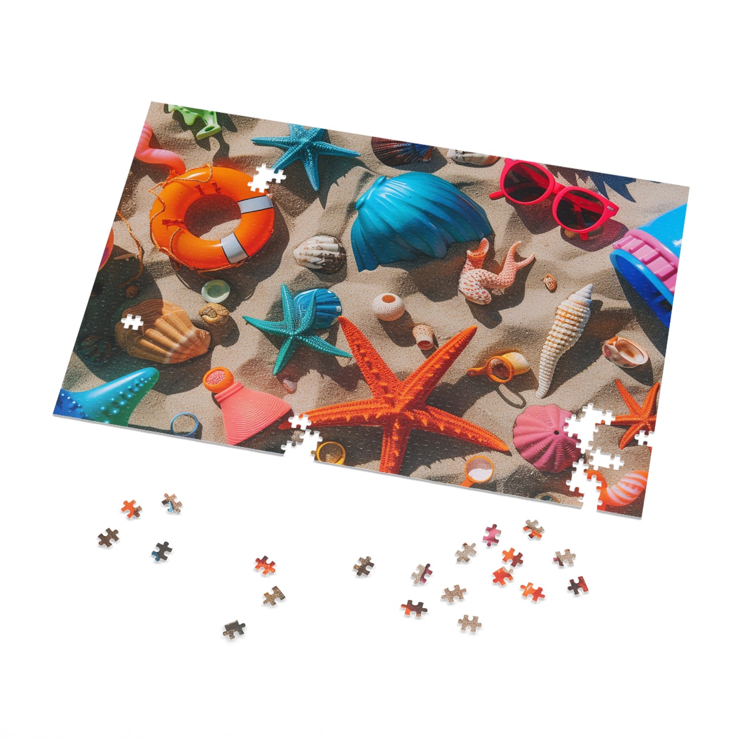 Beach Toys Jigsaw Puzzle (30, 110, 252, 500,1000-Piece)