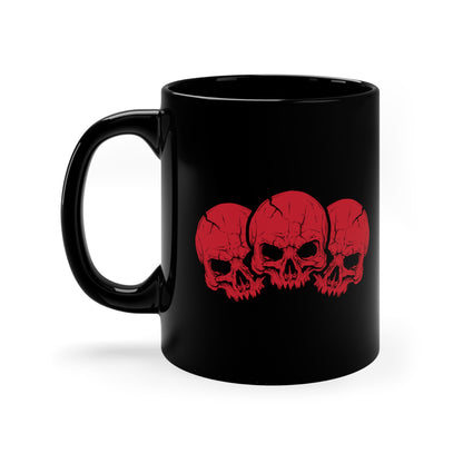 Red Skulls Coffee Cup Skeleton Mug
