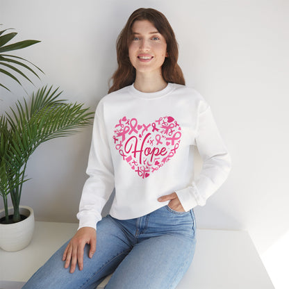Hope Heart Breast Cancer Awareness Sweatshirt