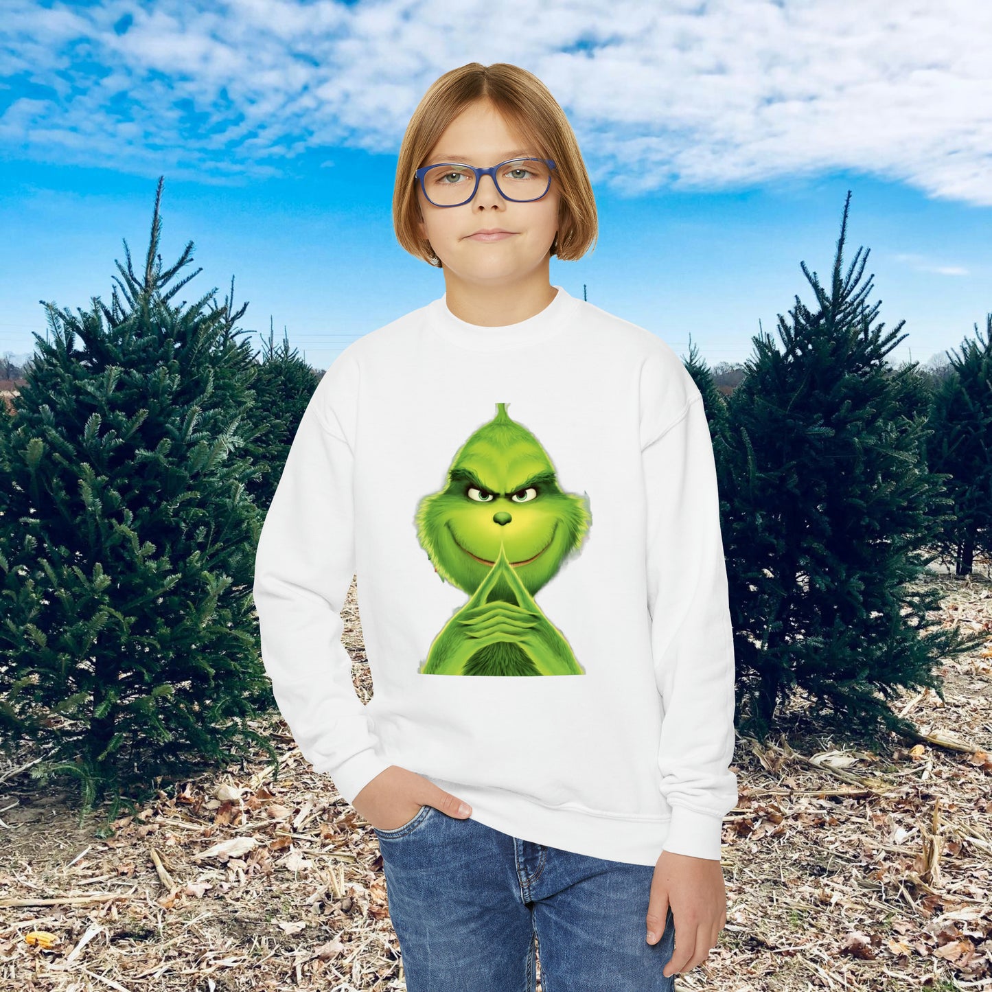 The Grinch  Youth Crewneck Sweatshirt