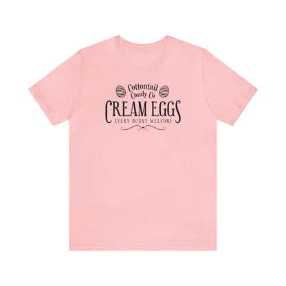 Cottontail Candy Co  Cream Eggs  Unisex Jersey Short Sleeve Tee