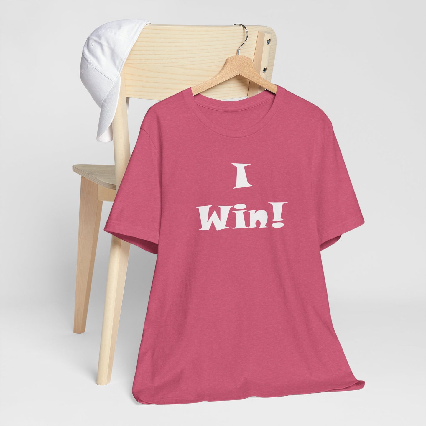 I Win! Unisex Jersey Tee - Perfect for Celebrations and Everyday Wins