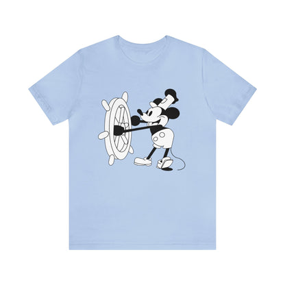 Steamboat Willie  Unisex Jersey Short Sleeve Tee