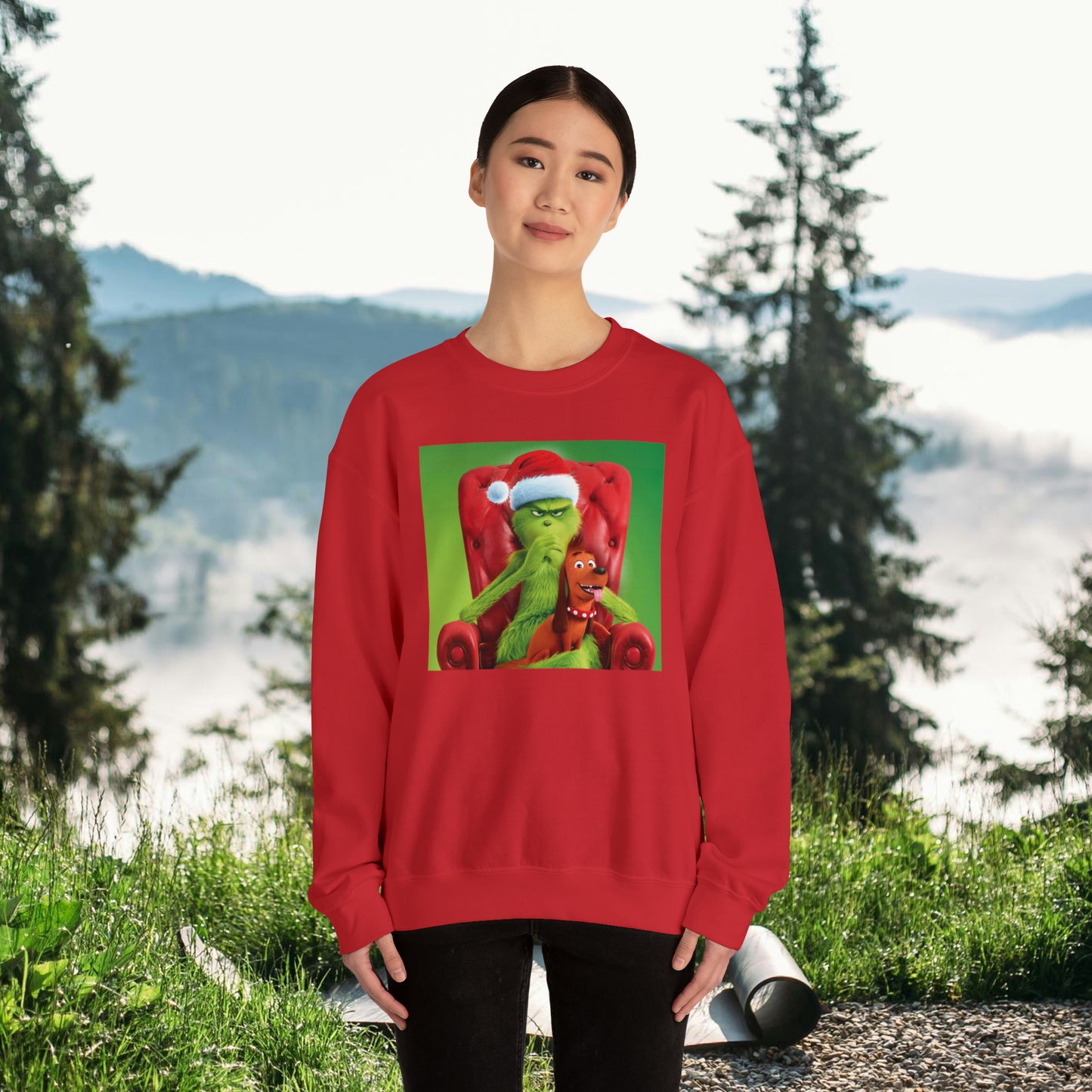 Grinch and Max  Unisex Heavy Blend™ Crewneck Sweatshirt