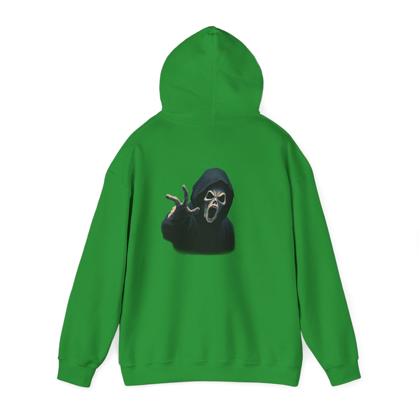 Scary Creeper Back Print Hoodie Sweatshirt