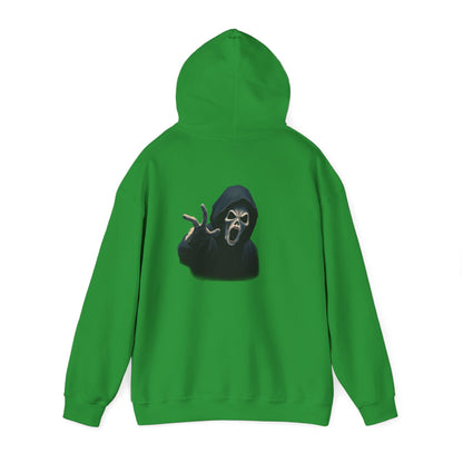 Scary Creeper Back Print Hoodie Sweatshirt