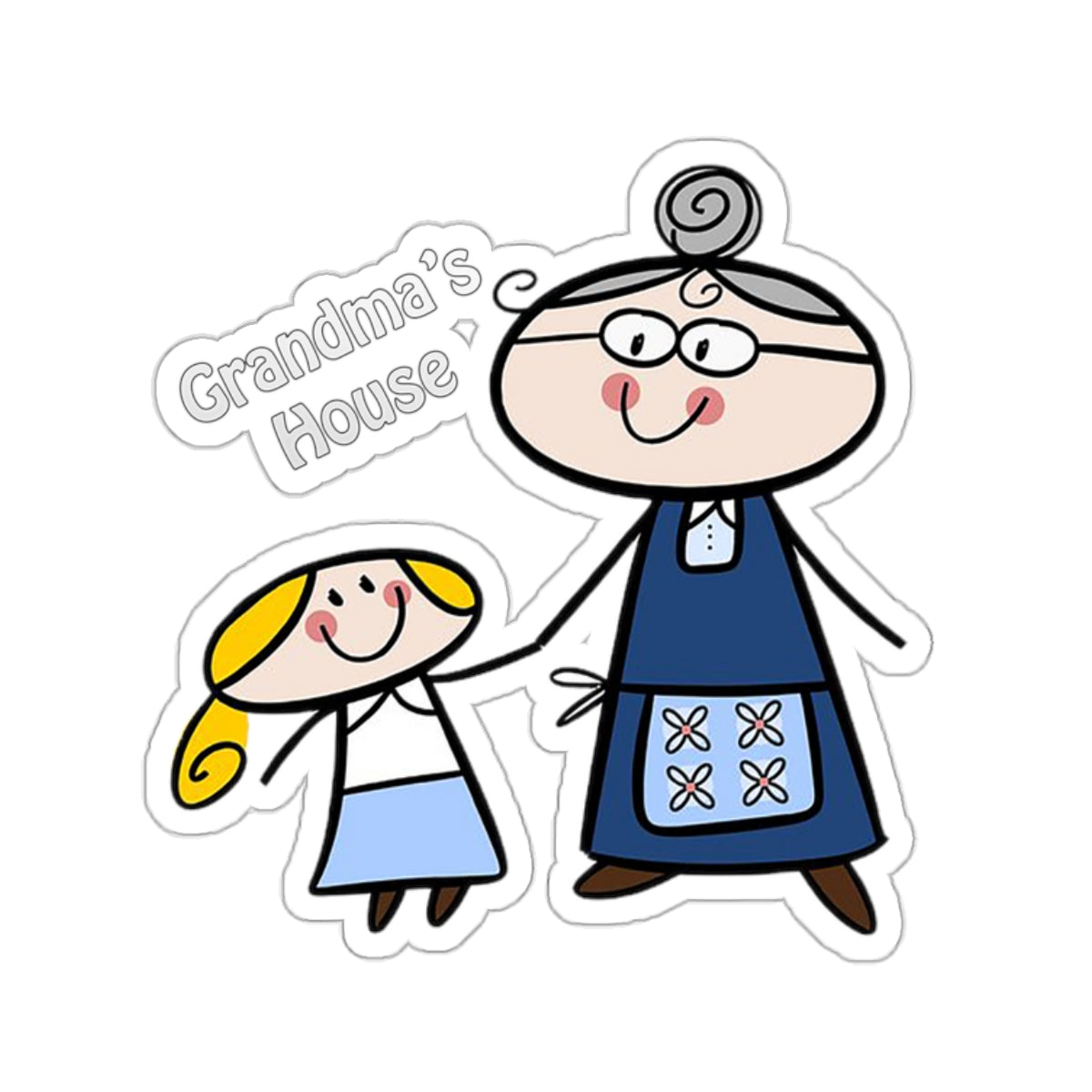 Grandma's House Logo Kiss-Cut Stickers