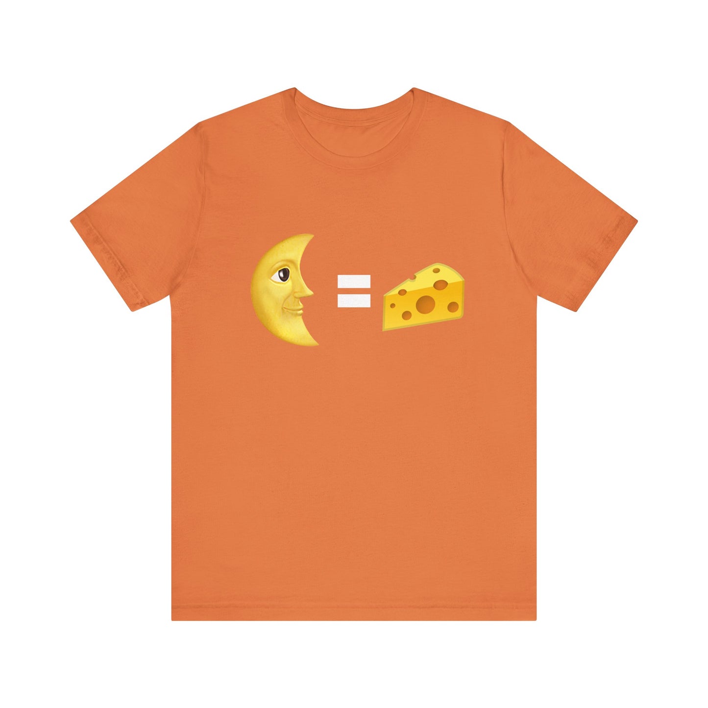 Funny Cheese & Moon Graphic Unisex Tee - Perfect for Food Lovers