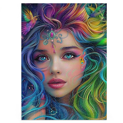 Hummingbird Princess Jigsaw Puzzle (30, 110, 252, 500,1000-Piece)