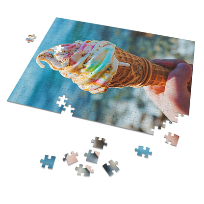 Summer Ice Cream Cone Jigsaw Puzzle (30, 110, 252, 500,1000-Piece)