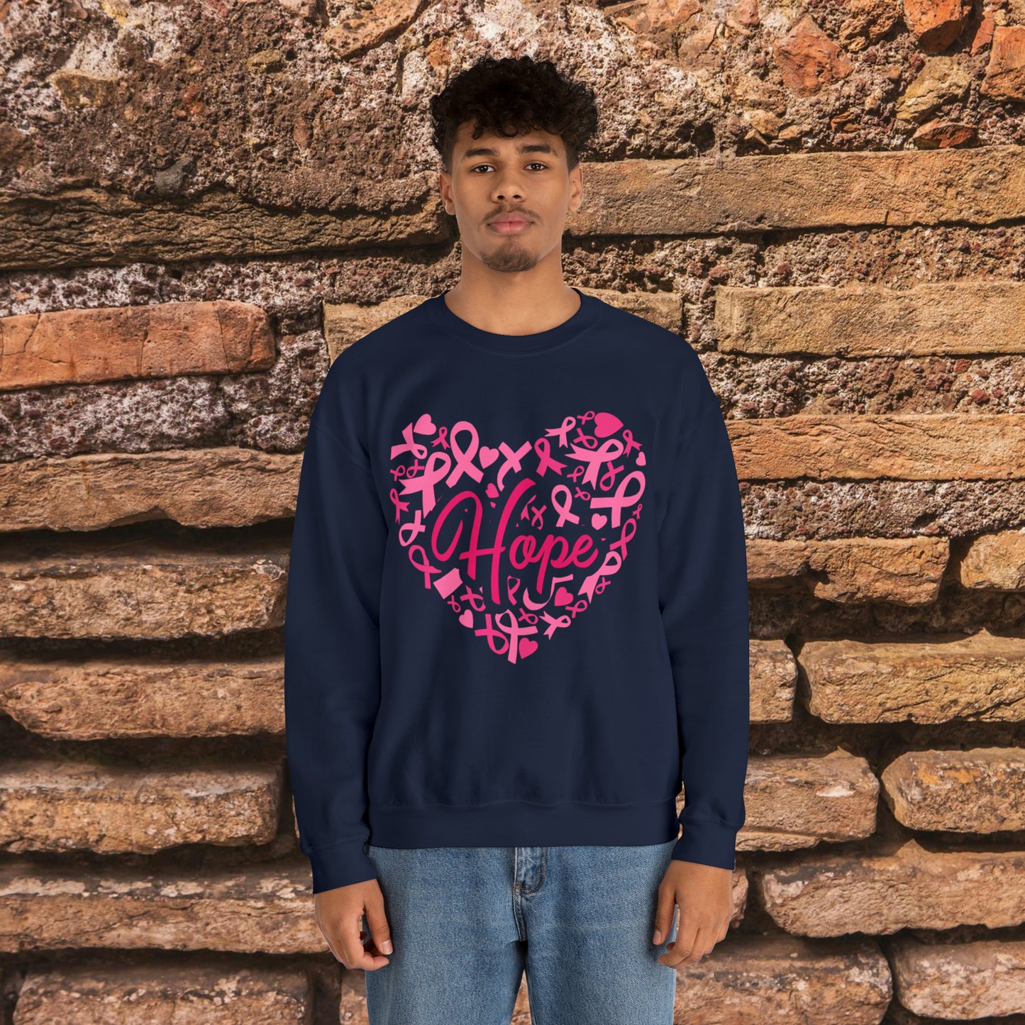 Hope Heart Breast Cancer Awareness Sweatshirt