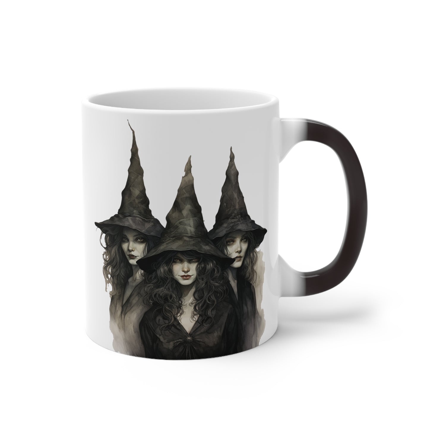 Classic Witch Picture, Halloween Mug, Color Changing Mug