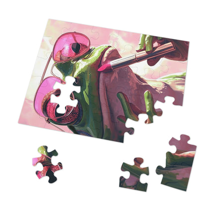 Diva Frog  Jigsaw Puzzle (30, 110, 252, 500,1000-Piece)