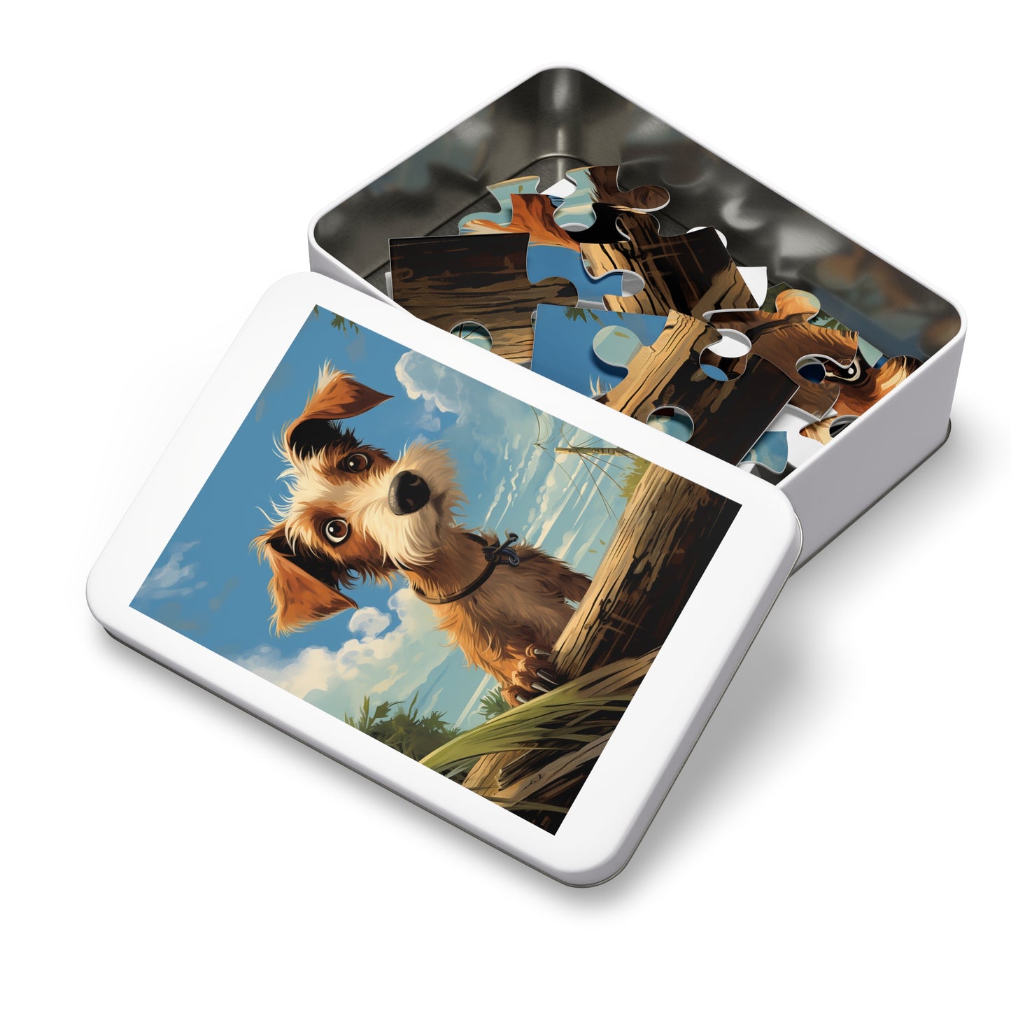 Cute Dog Looking For Home Jigsaw Puzzle (30, 110, 252, 500,1000-Piece)