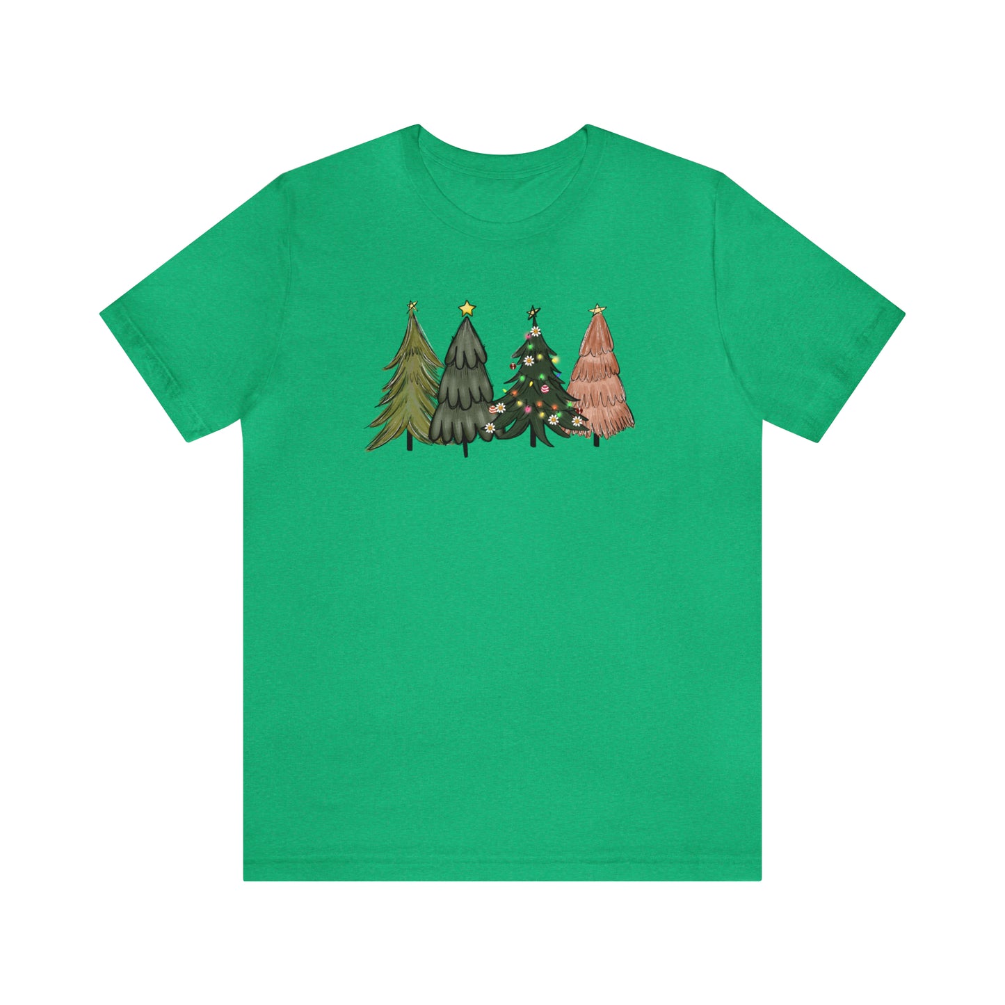 Christmas Tree Short Sleeve Tshirt Christmas Tee