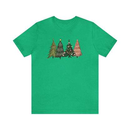 Christmas Tree Short Sleeve Tshirt Christmas Tee