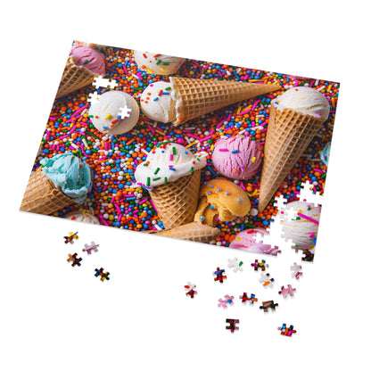 Ice Cream and Sprinkles  Jigsaw Puzzle (30, 110, 252, 500,1000-Piece)