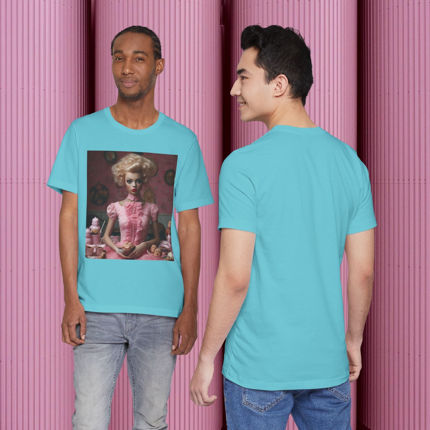 Creepy Barbie Doll Unisex Jersey Short Sleeve Tee