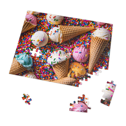 Ice Cream and Sprinkles  Jigsaw Puzzle (30, 110, 252, 500,1000-Piece)