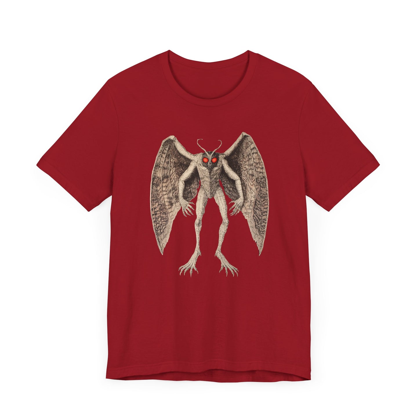 Mothman Unisex Jersey Tee - Paranormal Graphic T-Shirt