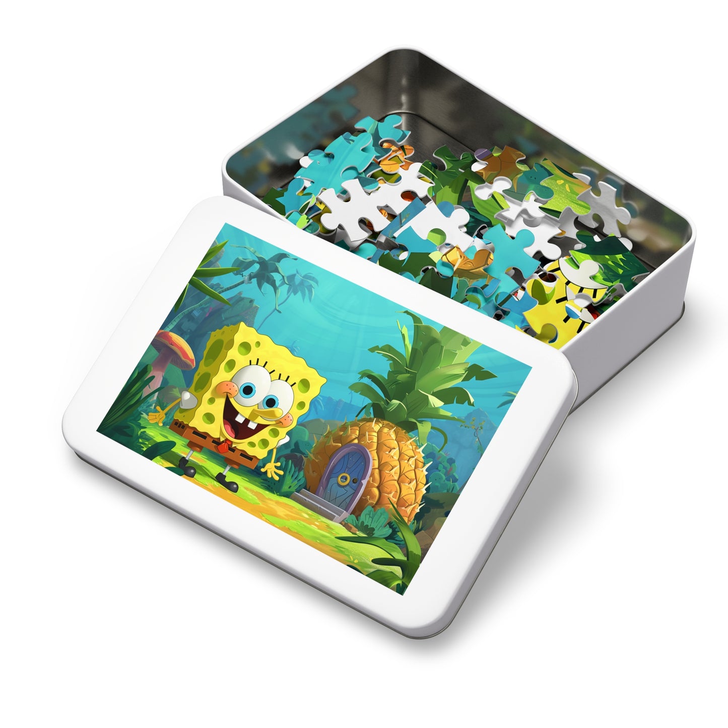 Who Lives in A Pineapple Under the sea? Jigsaw Puzzle (30, 110, 252, 500,1000-Piece)