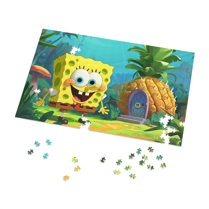 Who Lives in A Pineapple Under the sea? Jigsaw Puzzle (30, 110, 252, 500,1000-Piece)