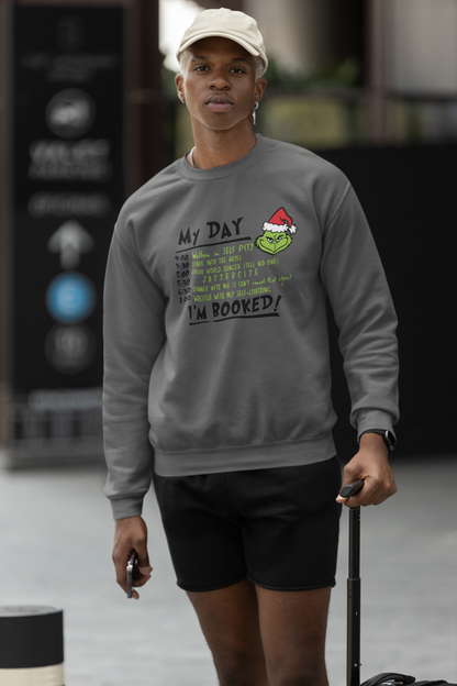 Grinch's Daily Schedule  Unisex Heavy Blend™ Crewneck Sweatshirt