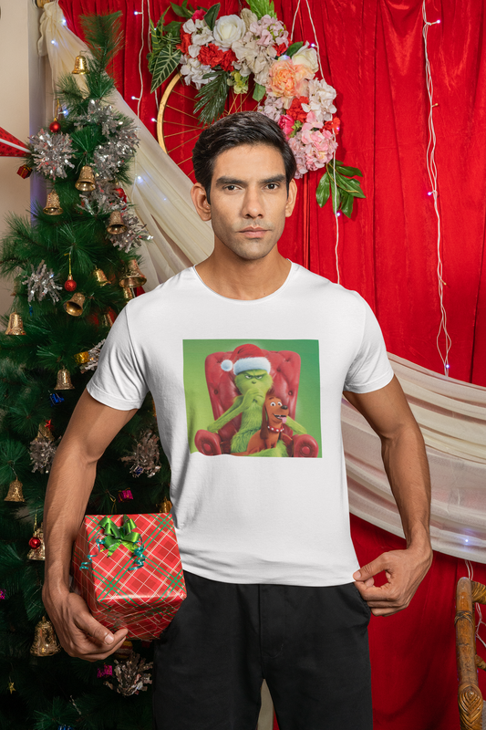 Mr Grinch and Max  Unisex Jersey Short Sleeve Tee