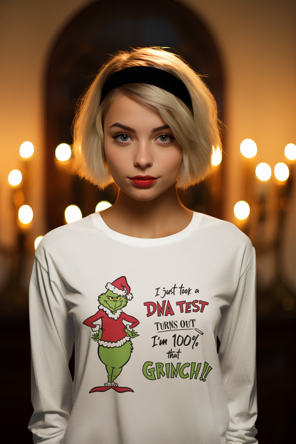 Grinch DNA Results Unisex Jersey Long Sleeve Tee