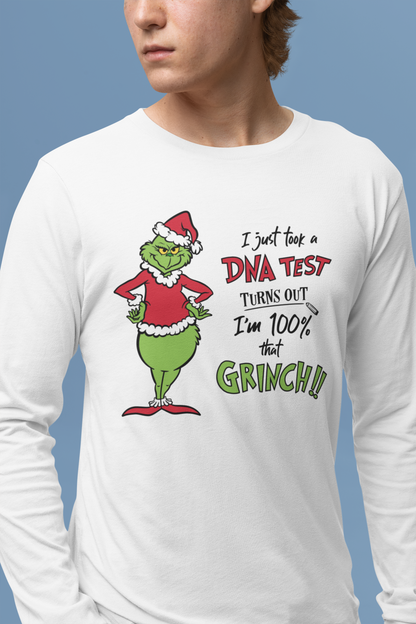 Grinch DNA Results Unisex Jersey Long Sleeve Tee