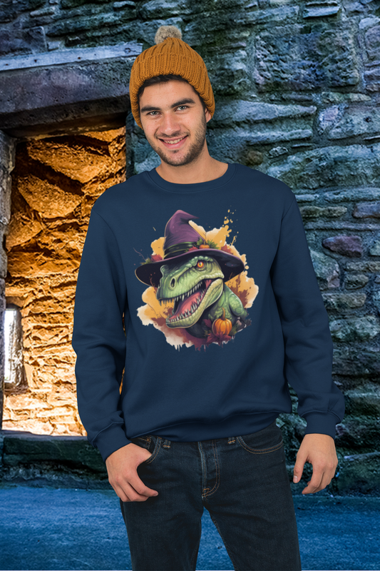 Halloween T-Rex Crewneck Sweatshirt